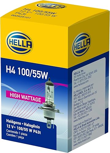 HELLA Bombilla de alta potencia H4 10055W, 12 V
