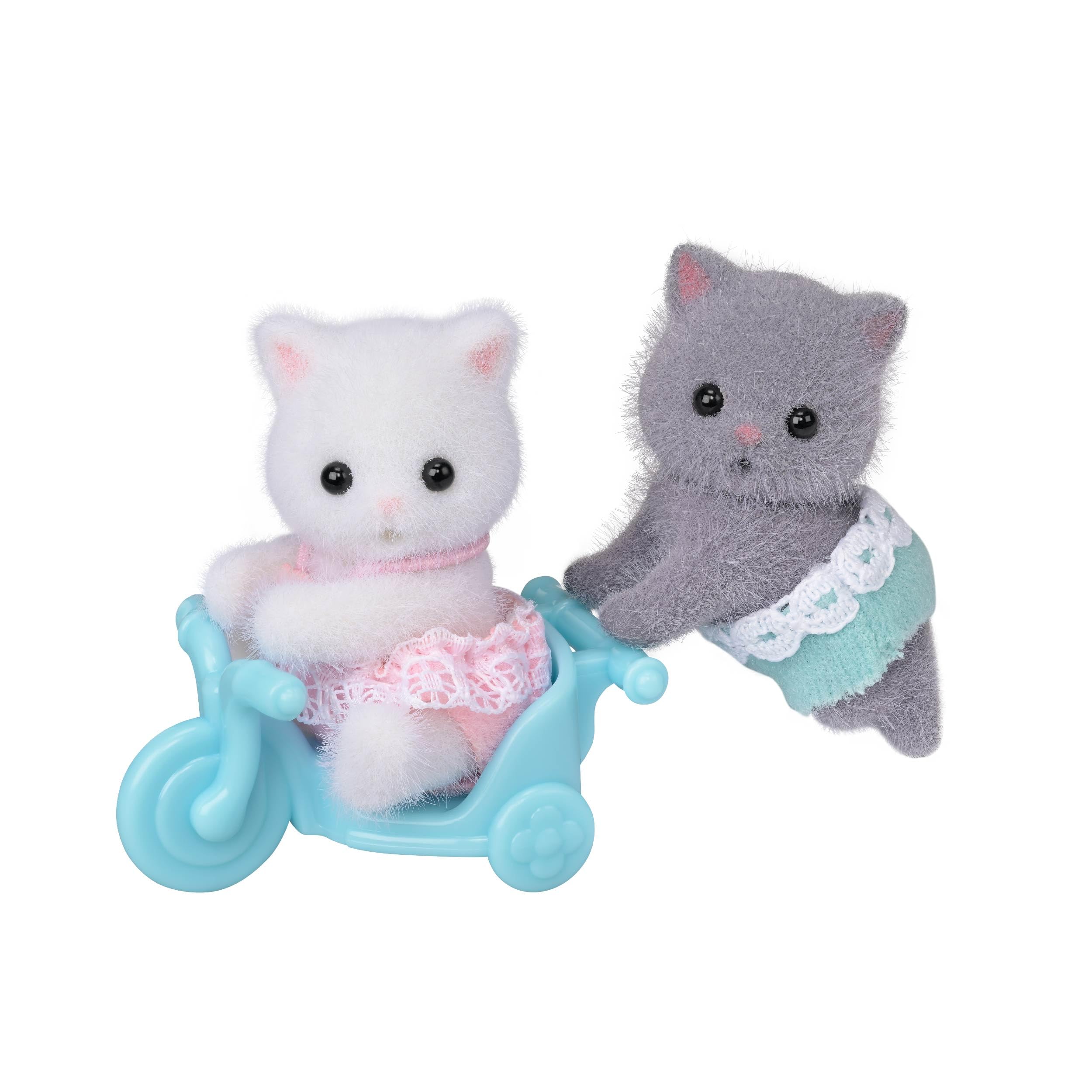 Persian Cat Twins - Collectible Toys - Dollhouse Doll Set