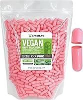Vista 18 de XPRS Nutra Size 00 Empty Capsules - 500 Count Empty Vegan Capsules - Vegetarian Empty Pills - DIY Vegetable Capsule Filling- Veggie Pill Caps (Peach)