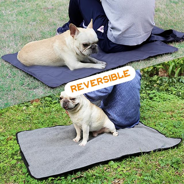 Foto 6 de 7 de bangminda Manta para Mascotas Perros Gatos Manta de Felpa Impermeable Plegable Portátil para Perros 100x70 cm…