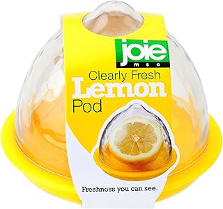 Joie Kitchen Gadgets 33011 Joie Lemon Storage Podwith Clear Lid, Plastic