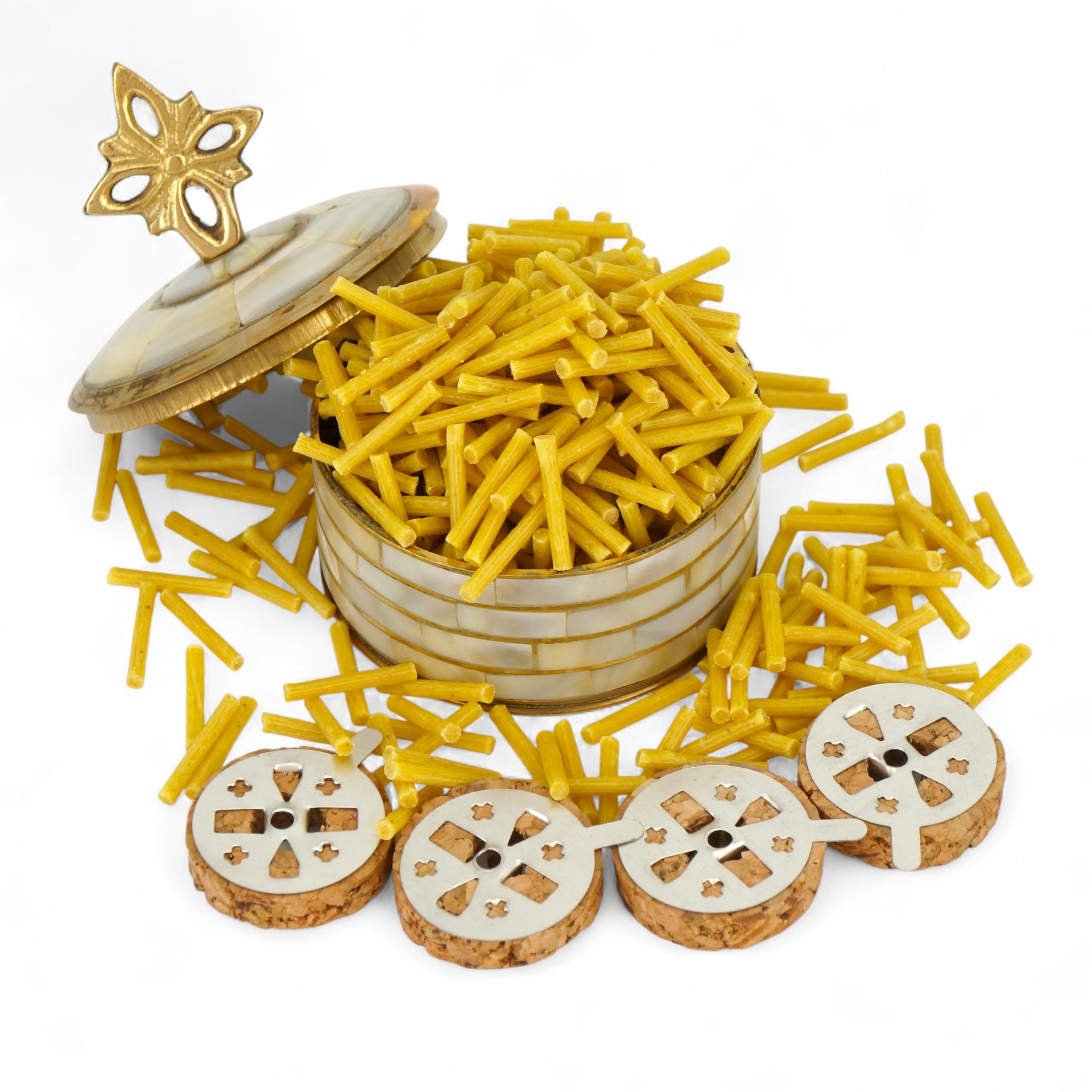 Beeswax Candle Wicks for Orthodox Vigil Oil Lamps, Floating Candles, Cork Floats, Home Altar