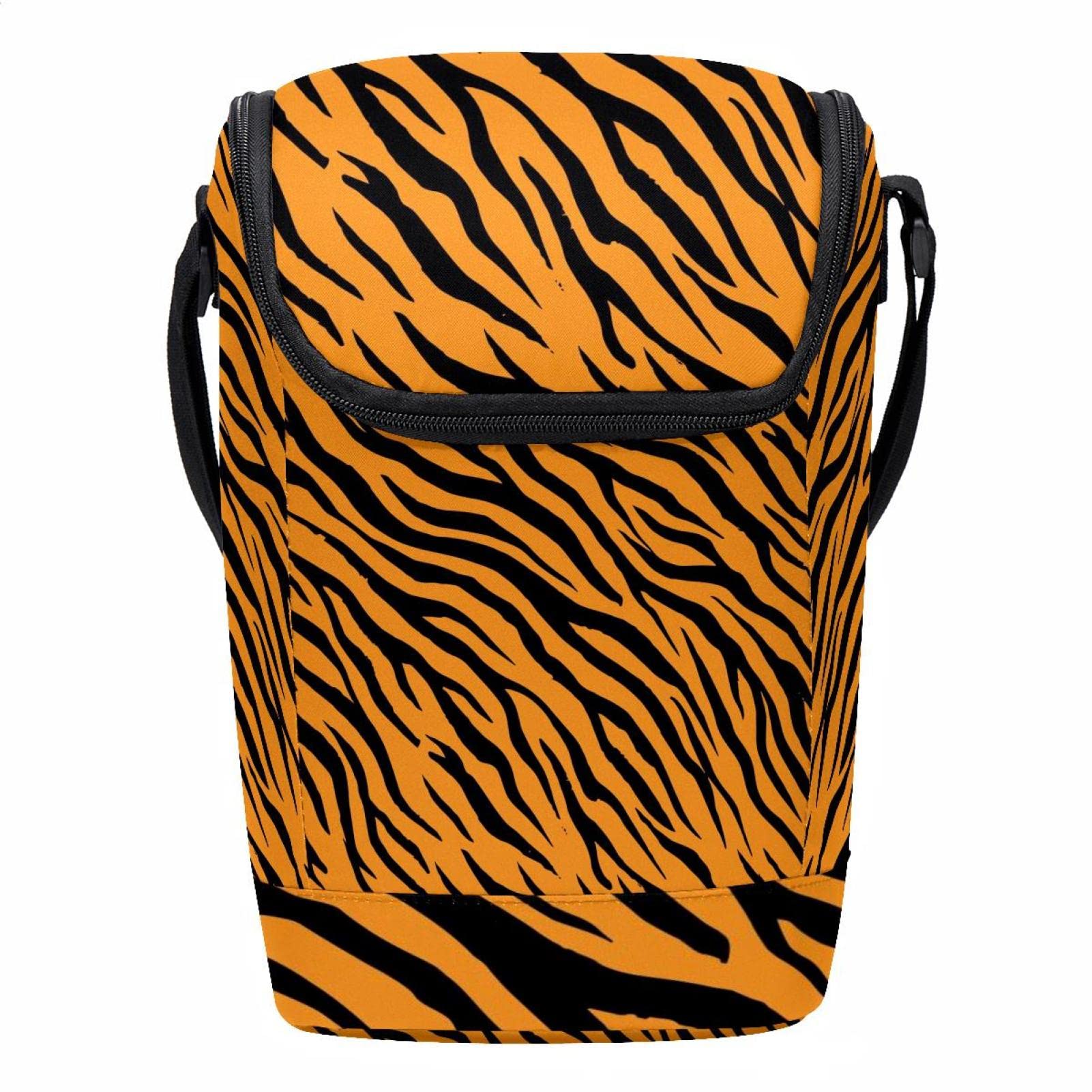 Bolsa de almuerzo con aislamiento para mantener comida fresca lonchera de rayas