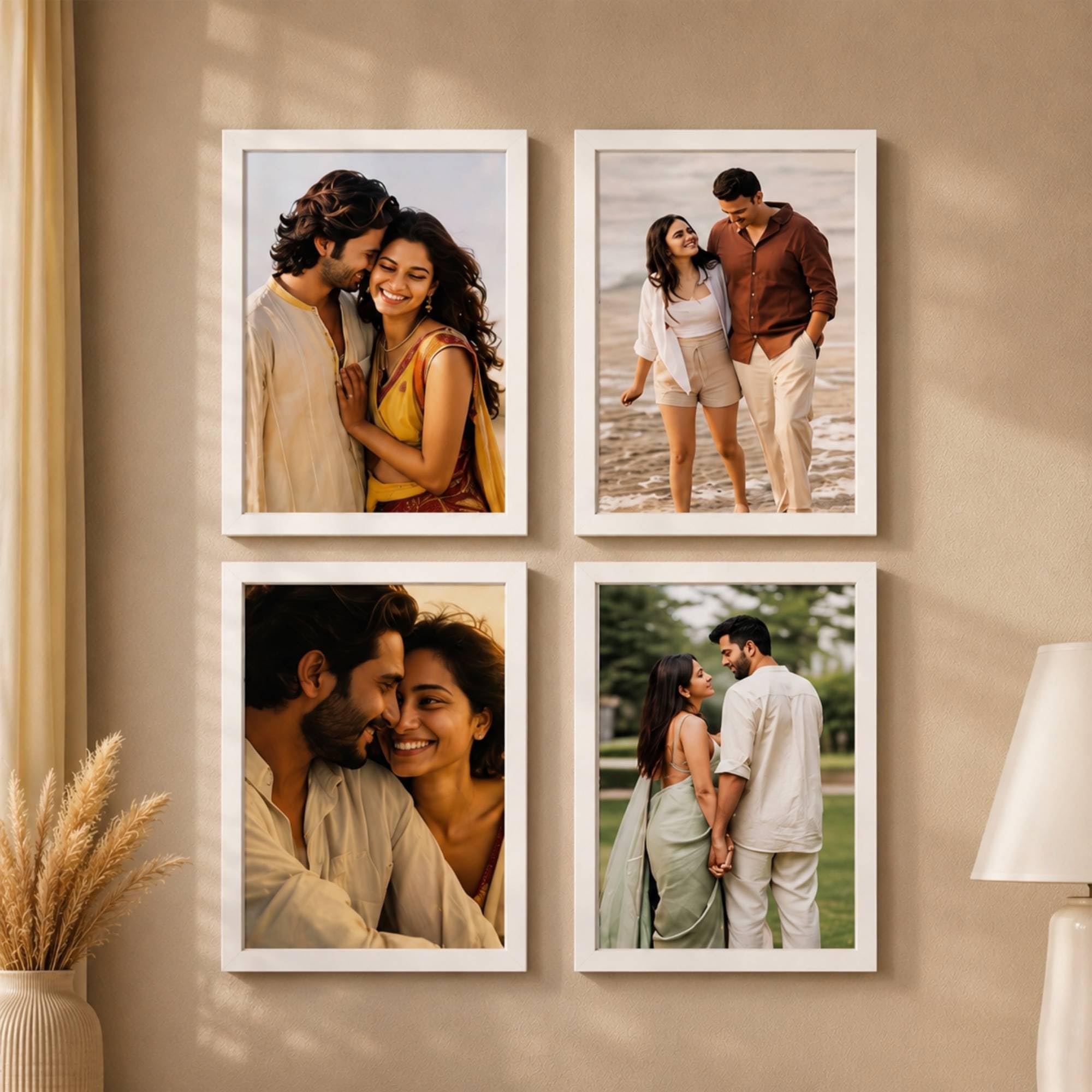 Art Street Photo Frames - Set of 4 Black -14