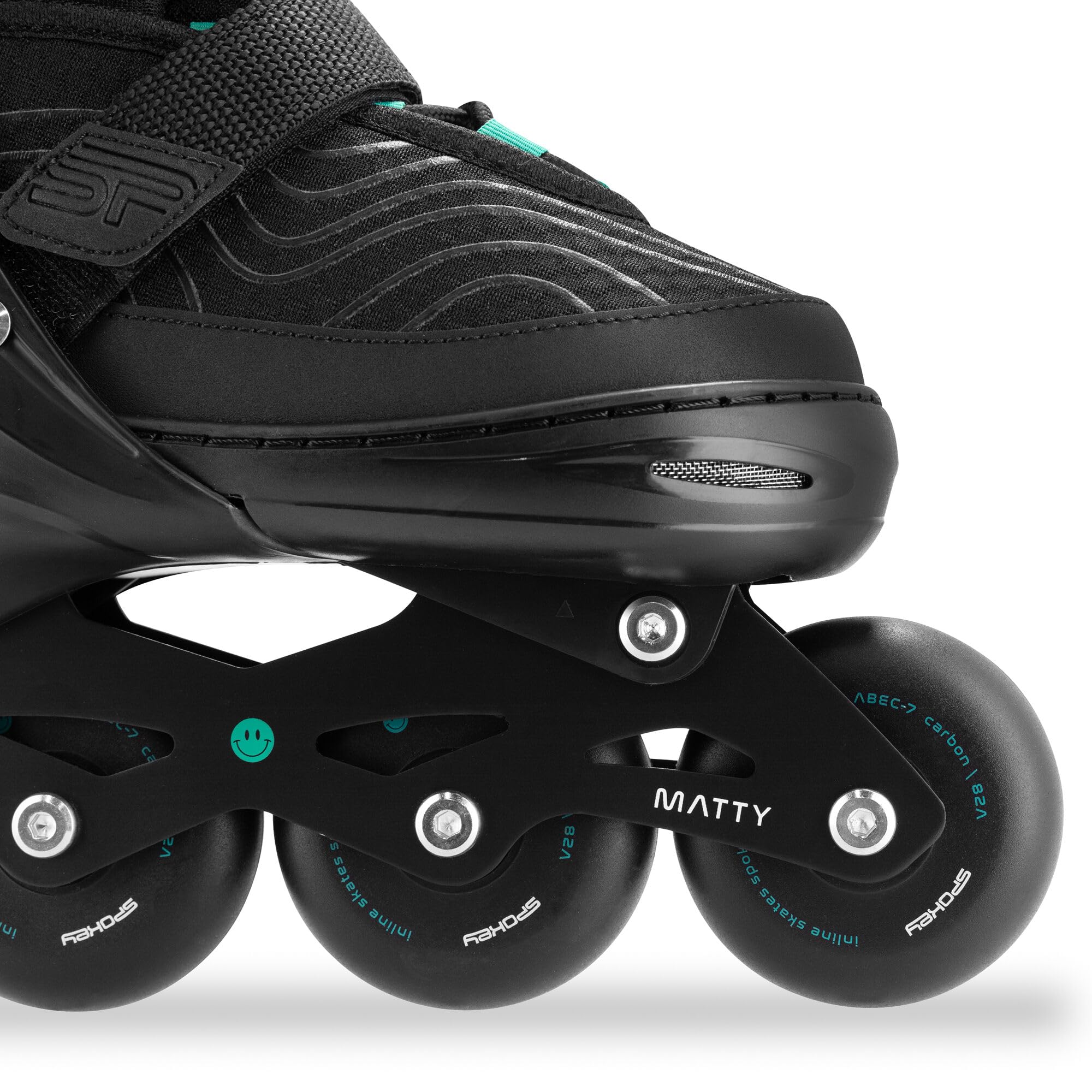 SPOKEY Matty Damen Inliner Verstellbar | ABEC-7 Kugellager Inlineskates | Größenverstellbare Rollschuhe für Erwachsene und Jugendliche | Größen: 35-38, 39-42
