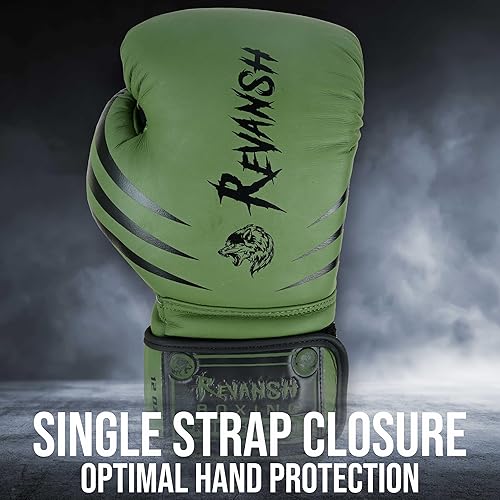 Miniatura 5 de Revansh Boxing Gloves  Premium Matte Cowhide Leather Gloves for Boxing, MMA, Muay Thai, Kickboxing, Durable, Comfortable, Protective Gloves for