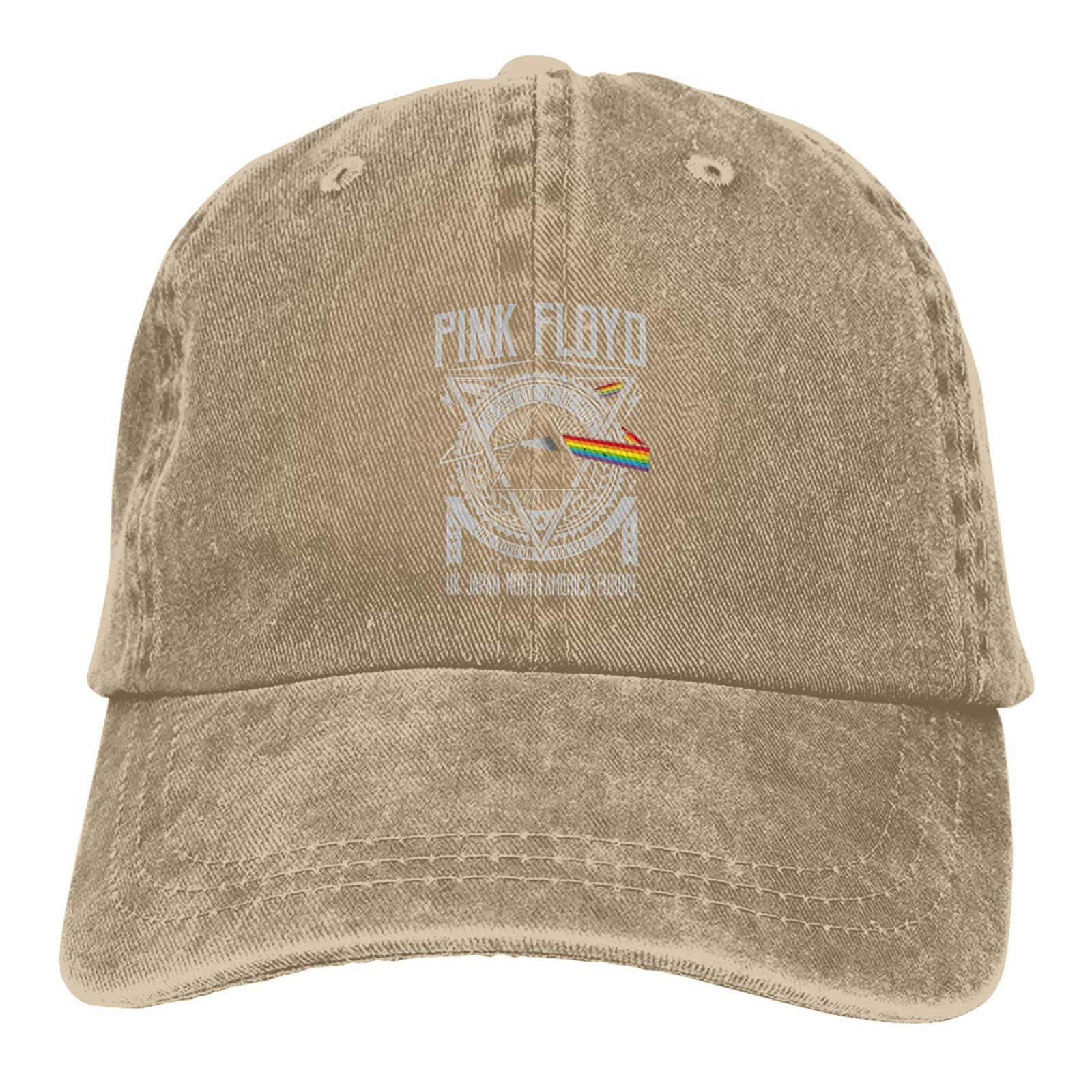 Ezkyztlw Unisex Natural Pink Rainbow Floyd Men Women Camp Baseball Hat Adjustable Washable Hat Trucker Cap Dad Hat For Outdoor Daily