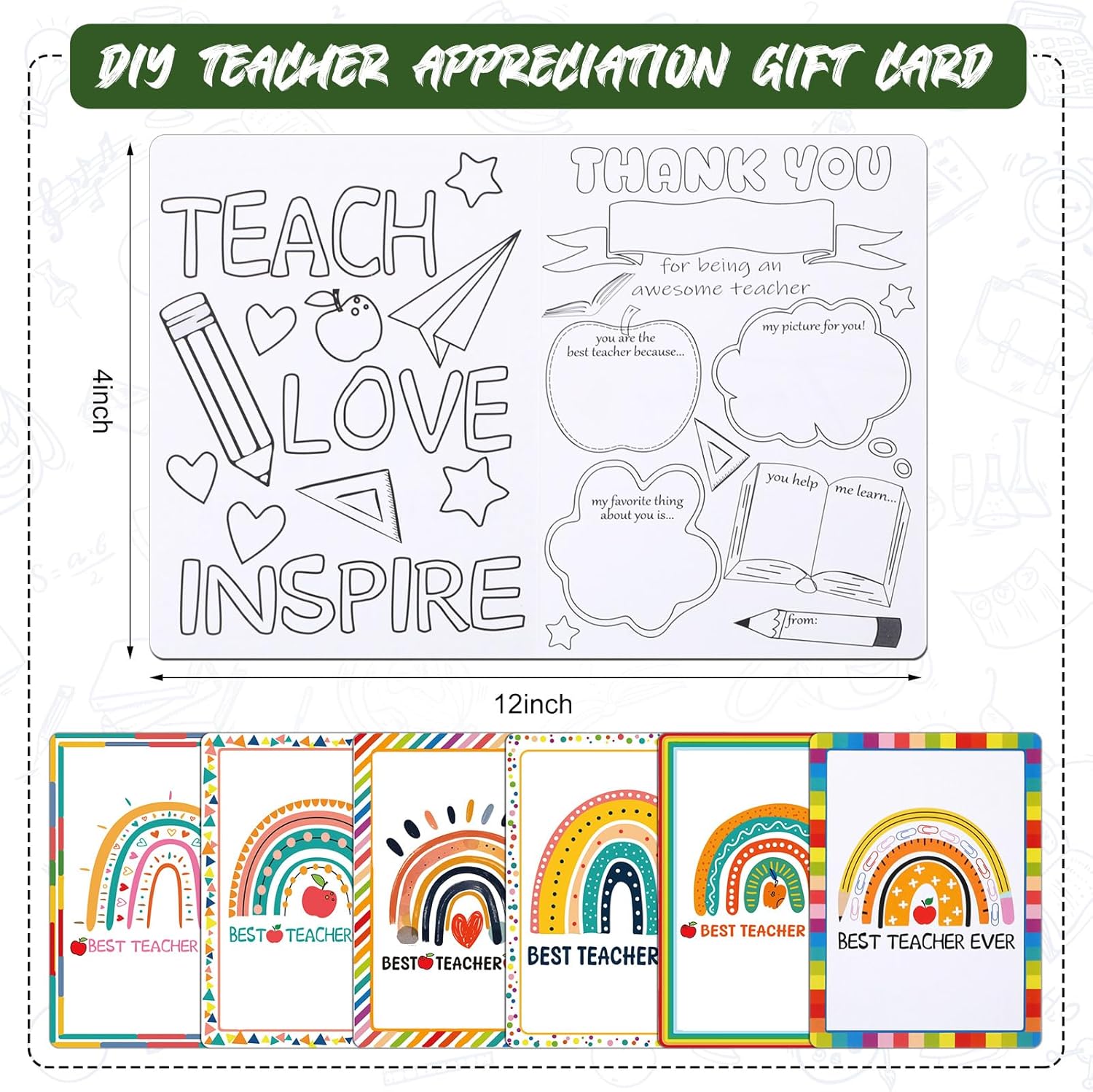 Teacher Appreciation Gifts in Bulk, 31 Pcs Teacher Gifts Thank You Gifts for Teachers from Students Includes Canvas Makeup Bags Teachers Keychains Bookmarks Ballpoint Pens Appreciation Cards Stickers