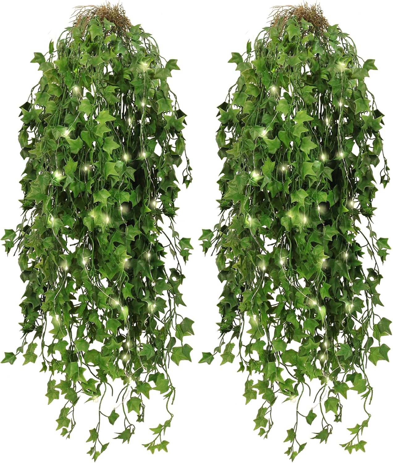 Amazon.com: RECUTMS 4pcs Artificial Hanging Greenery for Outdoors with ...