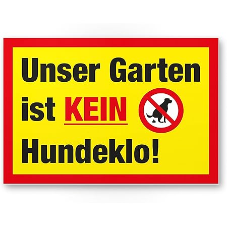 Komma Security Kein Hundeklo Keine Hundetoilette Garten Kunststoff