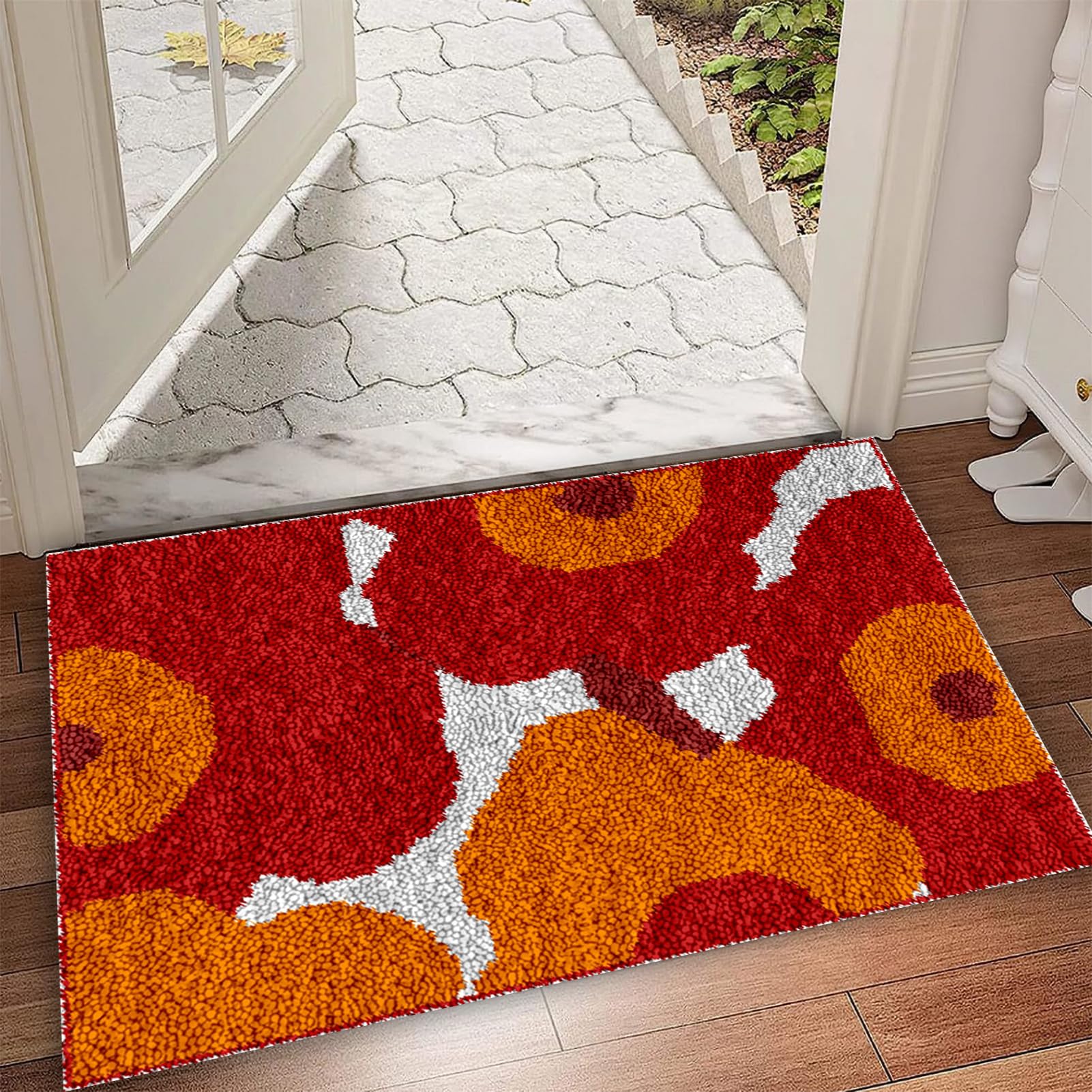 Set di Tappeti da Ricamo Tappeto Annodare Fai da Te 55 x 75 cm
