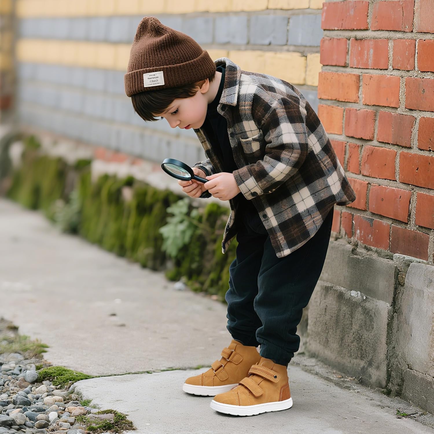 Apakowa Toddler Kids Boys Autumn Fall Boots Water Resistant (Toddler/Little Kid)
