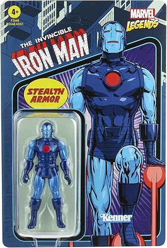 Miniatura 3 de Marvel Hasbro Legends Series 3.75 pulgadas Retro 375 Colección Stealth Suit Iron Man figura de acción de juguete