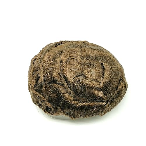 Miniatura 2 de Toupee - Piezas de cabello para hombre, Yanahair para hombre, sistema de repuesto de cabello humano ondulado 100% europeo de cabello humano real,