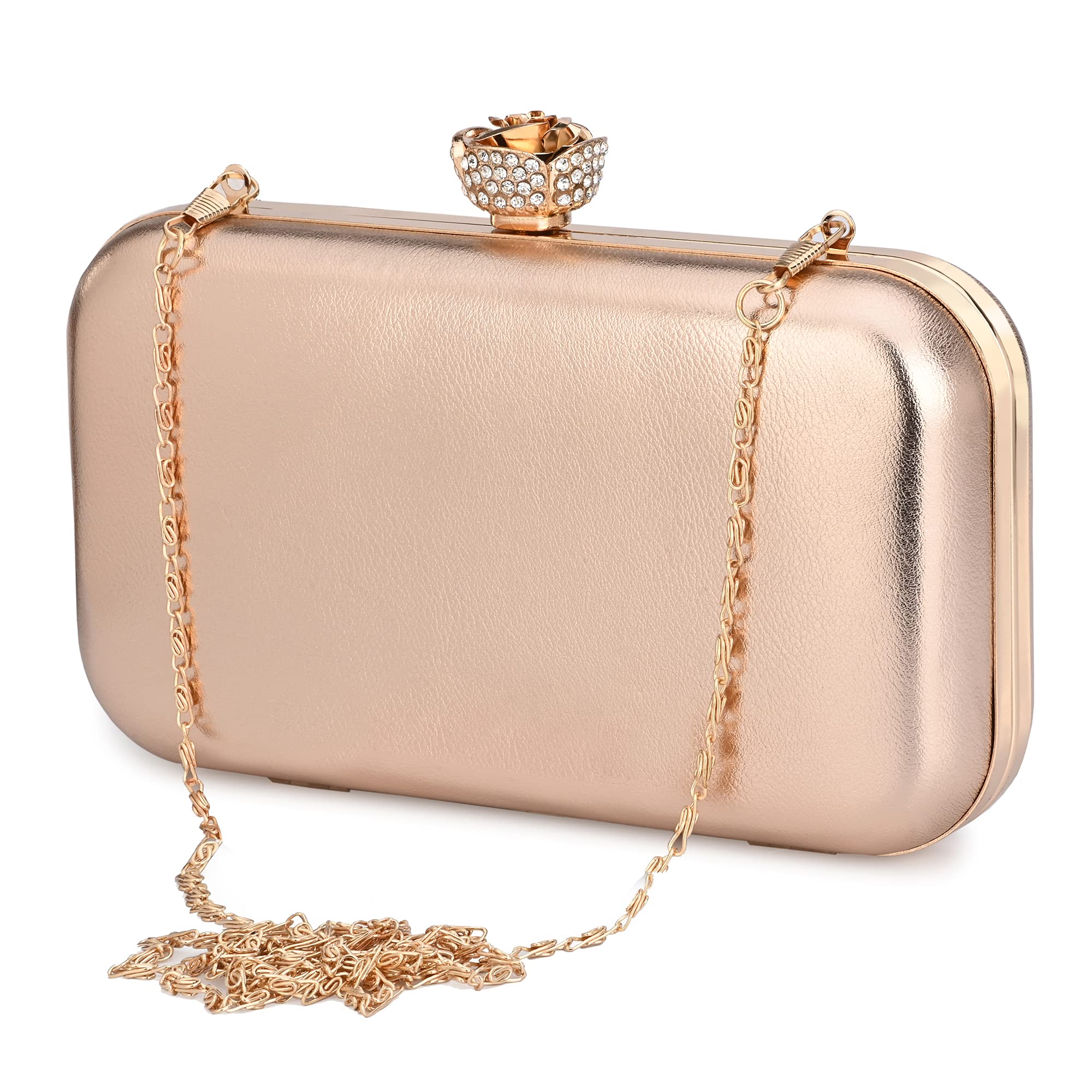 For The Beautiful You Womens Peach Metal Flower Clutch (B097RPN1ZP) Amazon Price History, Amazon Price Tracker