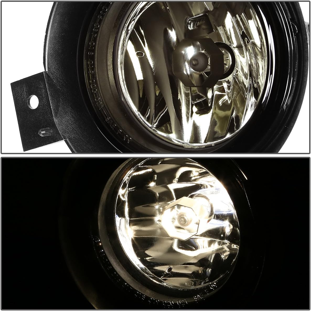 DNA MOTORING FL-T012-SM Front Bumper Fog Light Driver & Passenger Side Enhance visibility [Compatible with 01-03 Ford Ranger]