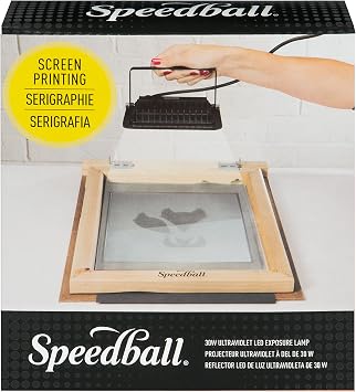 Speedball 30W LED UV Exposure Lamp - Professional Screen Printing Light with 180 Swivel Mount - 395-400nm UV-A for Photo Emulsion