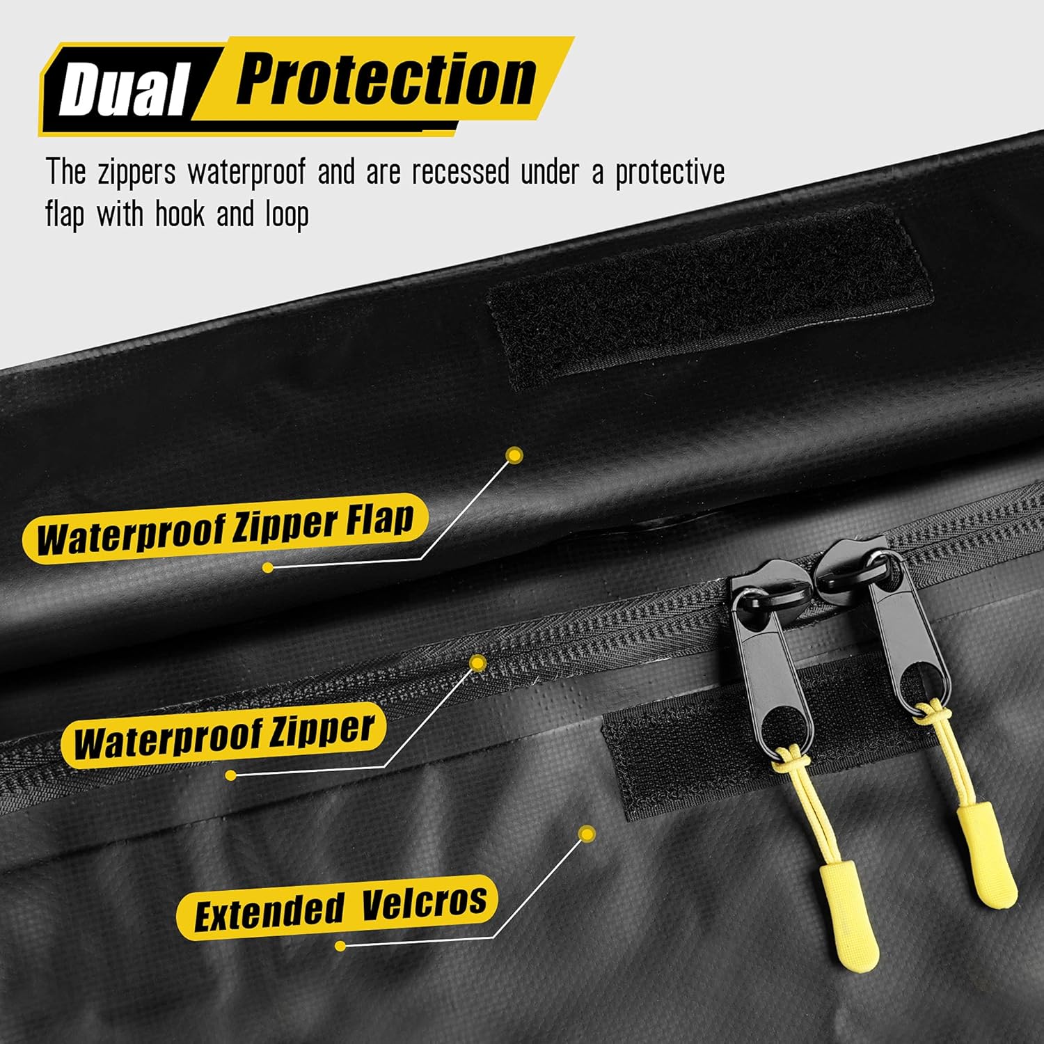 ARKSEN Hitch Cargo Carrier Bag, Waterproof 18.8 Cubic Feet Large Capacity Luggage Storage (58" L x 24" W x 24" H) Fits 60" x 24" Baskets for Car Truck SUV RV or Trailer