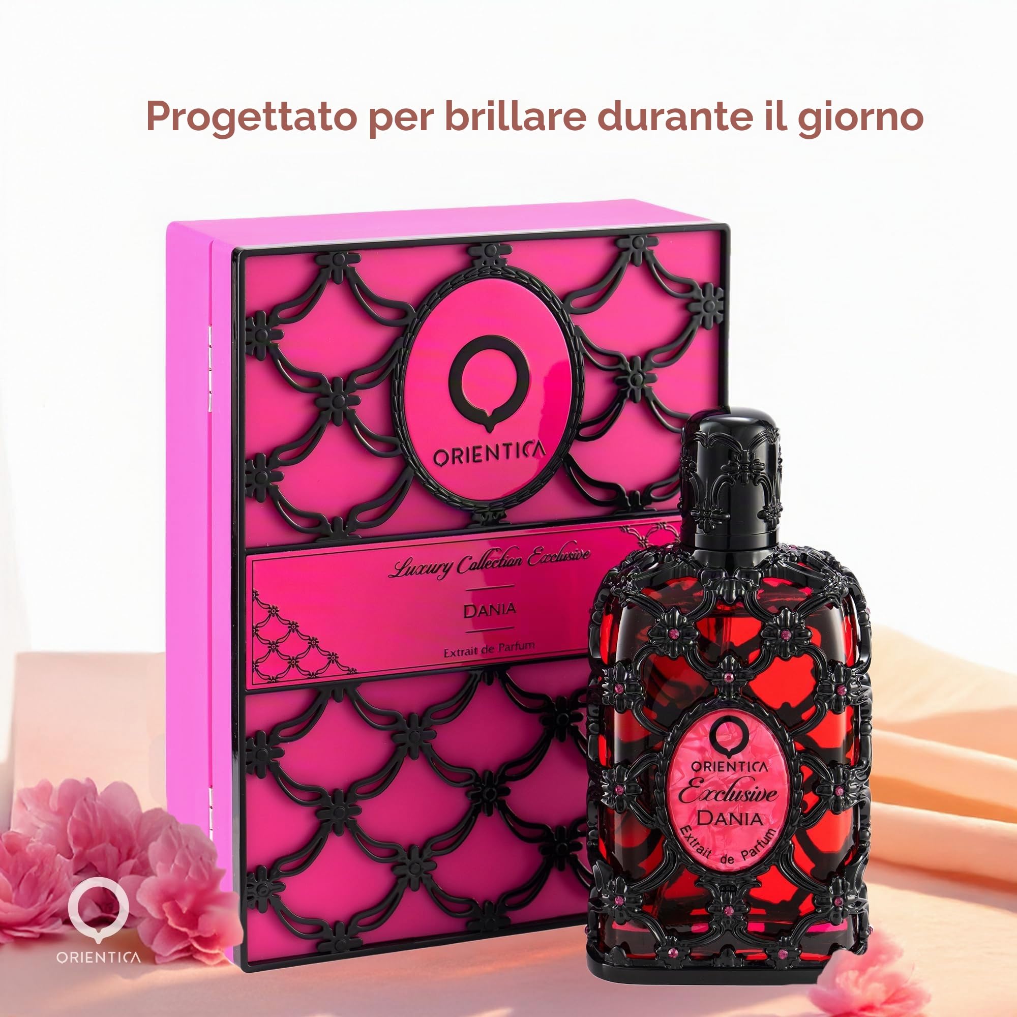 Orientica Luxury Collection Dania Extrait de Parfum da 80 ml, profumo di lusso da donna, profumo fruttato floreale e legnoso, profumo spray di nicchia di alta qualità, regalo ideale