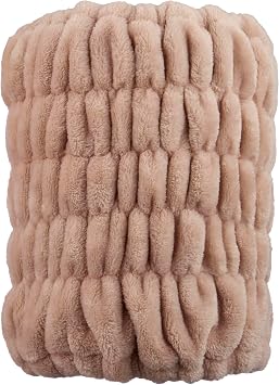 Expressions Extra Wide Spa Headwrap - 1pc Extra Comfort Spa Hair Band, Tan, Microfiber, Hairband, Women - Adult