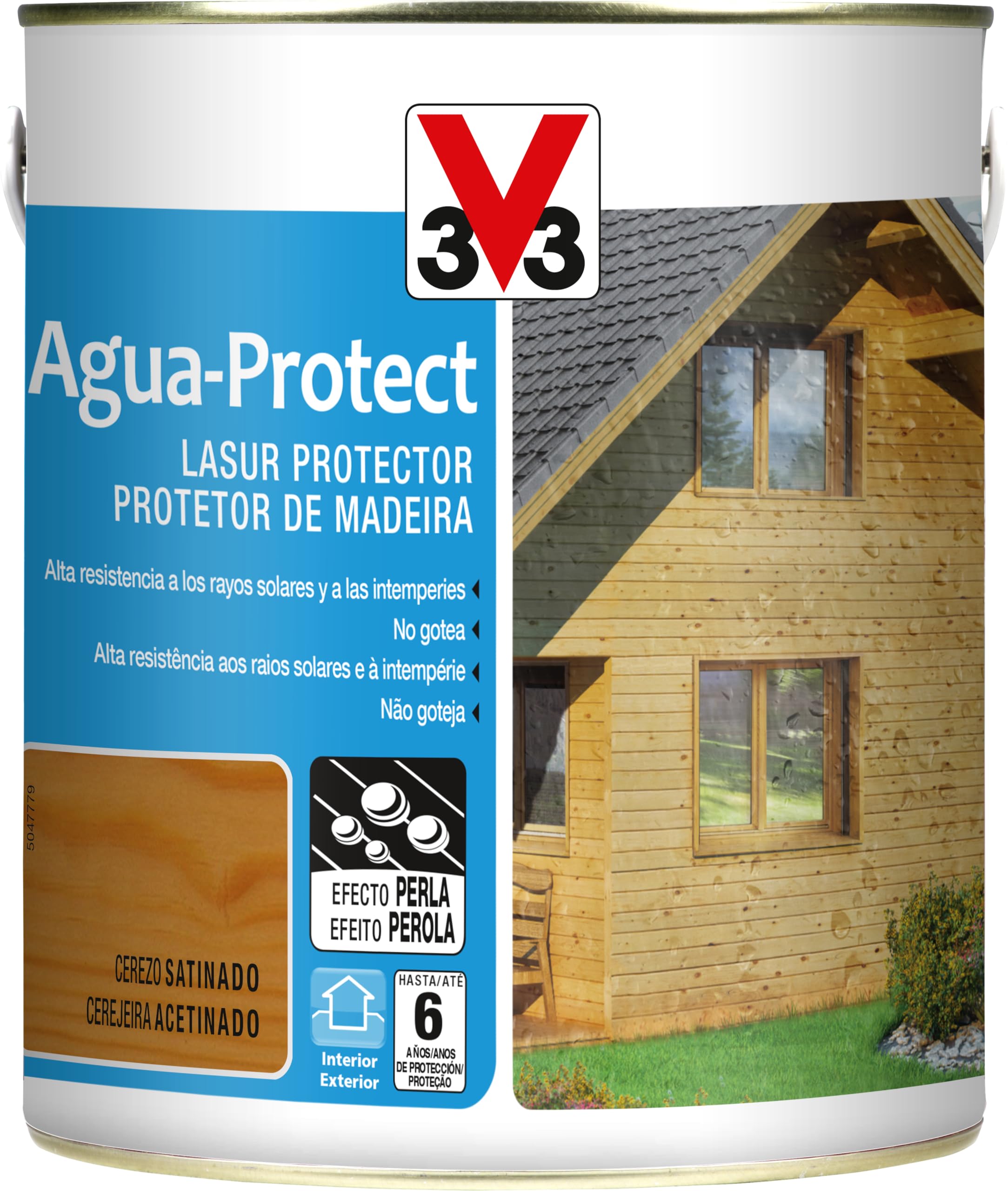 Lasure bois cerisier hydrofuge 2,5L anti UV protège et décore vos abris de jardin durablement
