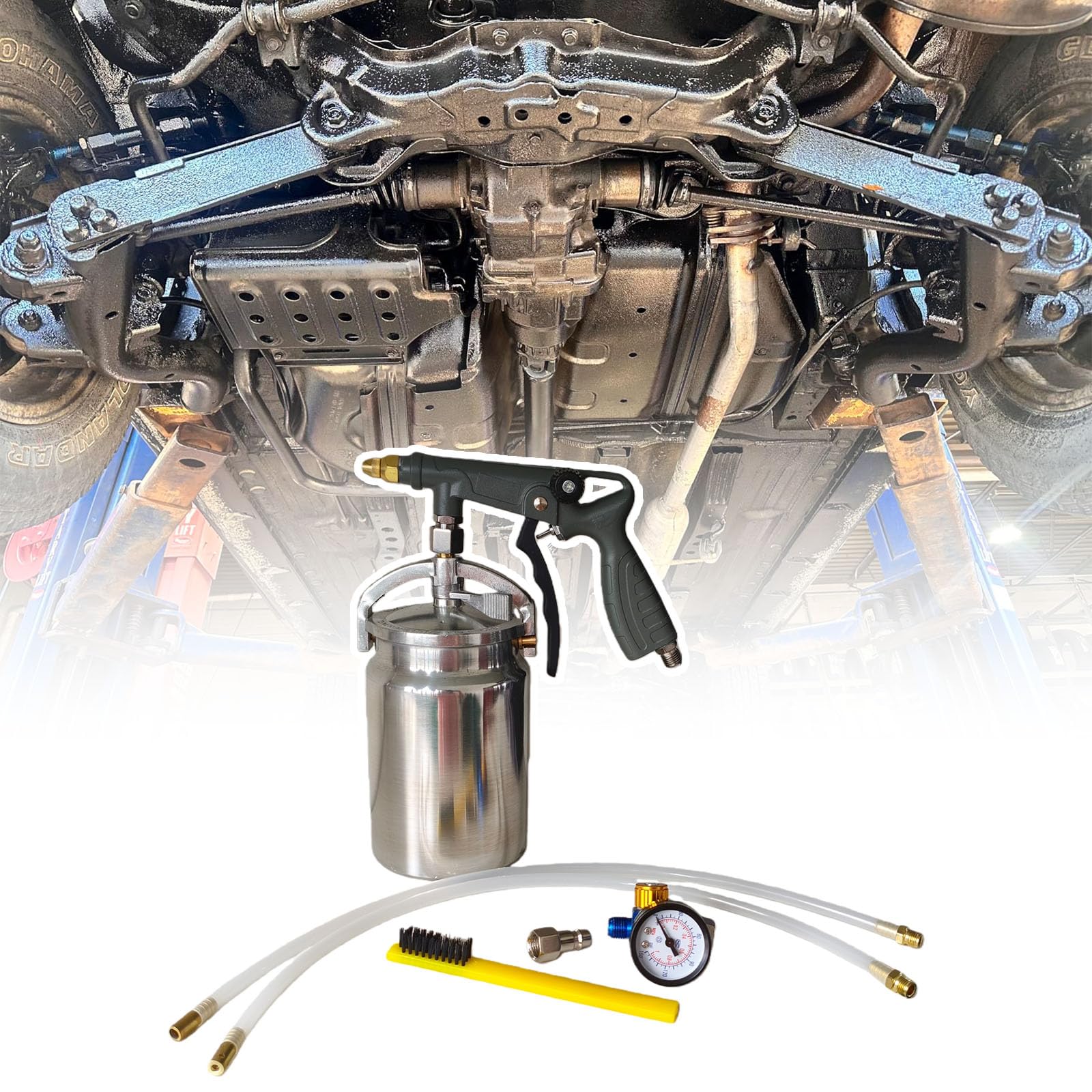 Spruzzatori automobilistici multiuso per spruzzatore fondo da 1000 ml per la prevenzione della ruggine Design ergonomico per rivestimenti spessi Set resistente