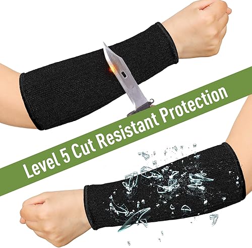 Miniatura 90 de 3 pares de protectores de brazo para piel fina y moretones, resistente a los cortes, manga de antebrazo, manga de protección contra quemaduras
