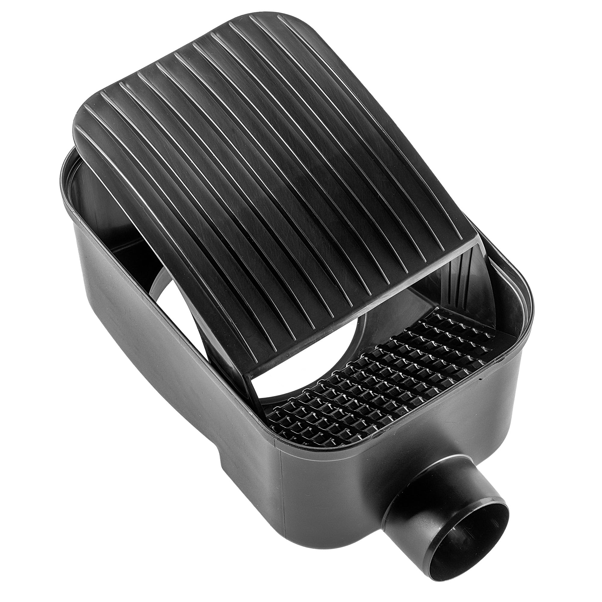KADAX Collettore di acqua piovana per giardino, contenitore di acqua piovana per montaggio facile e rapido, serbatoio di acqua piovana, ladro di plastica (nero)
