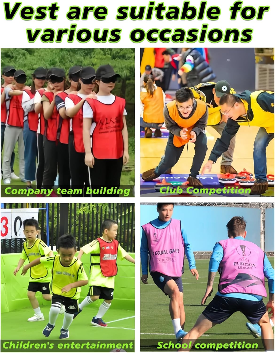 Custom Pinnies Youth Team Sports Kids Personalized Vests for Basketball Practice Jerseys,Add Logo/Text/Number