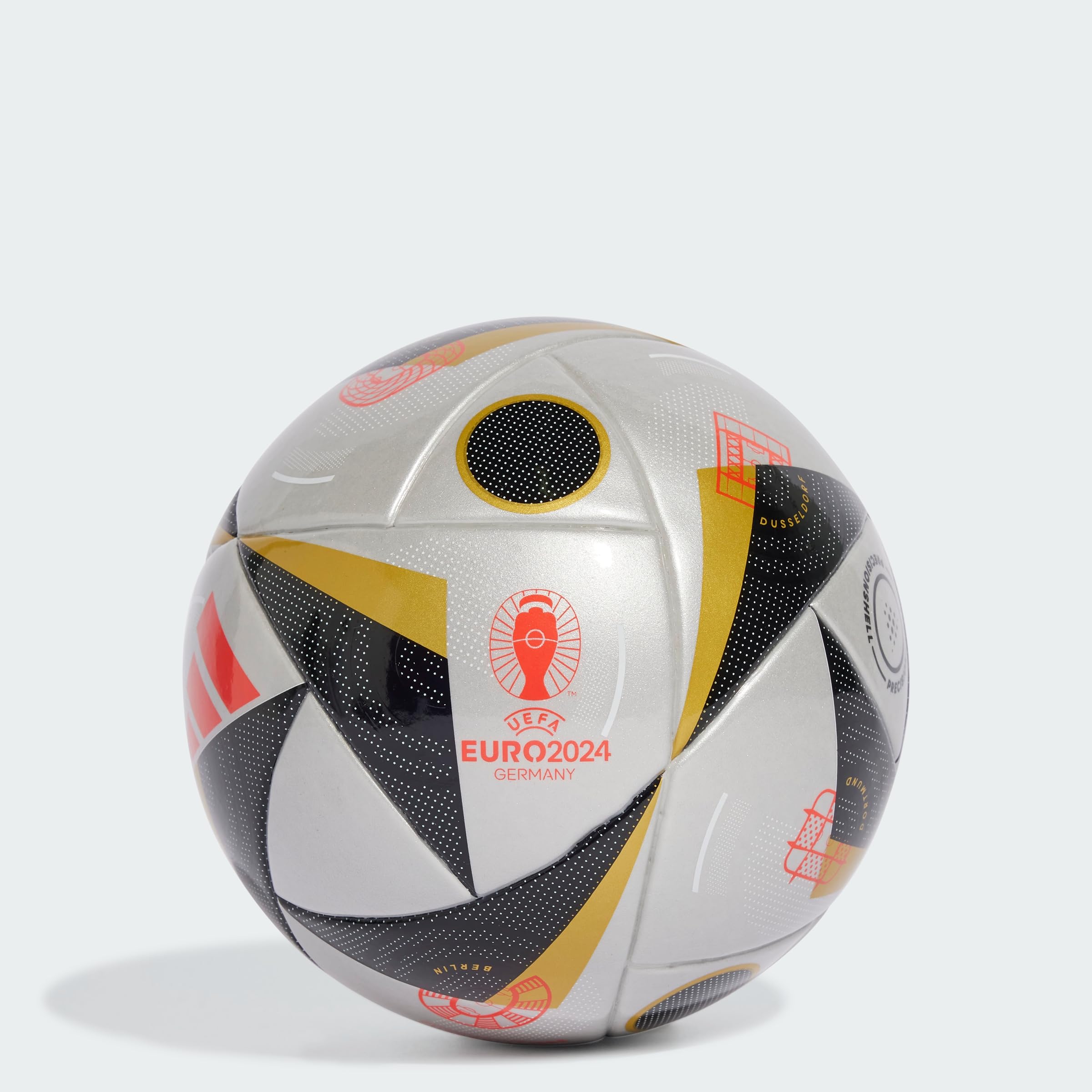 Adidas Football liebe Finale Euro 2024 - Mini palla IX4048, unisex, colore: Argento