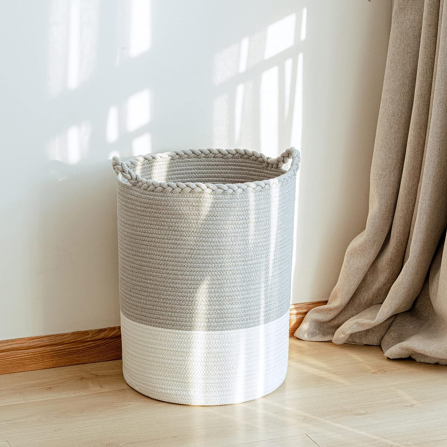 See full amazon price history chart for Storage Organizer Foldable Wardrobe Cotton Mini Rope Laundry Basket With Lid Cloth Storage Box Baby Bucket Hamper New Born For Kitchen,Office Set,Room,Planters,Dirty Clothes (Large, GREY WHITE CROX) Storage Organizer Foldable Wardrobe Cotton Mini Rope Laundry Basket With Lid Cloth Storage Box Baby Bucket Hamper New Born For Kitchen,Office Set,Room,Planters,Dirty Clothes (Large, GREY WHITE CROX) (B0CGBB13PS) Amazon Price History, Amazon Price Tracker