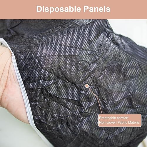 Miniatura 4 de Ropa interior desechable Ropa interior de uso único Salón de belleza SPA Hotel Viaje Conveniente 50 piezas por juego Elitzia ET004, Negro (Black L)