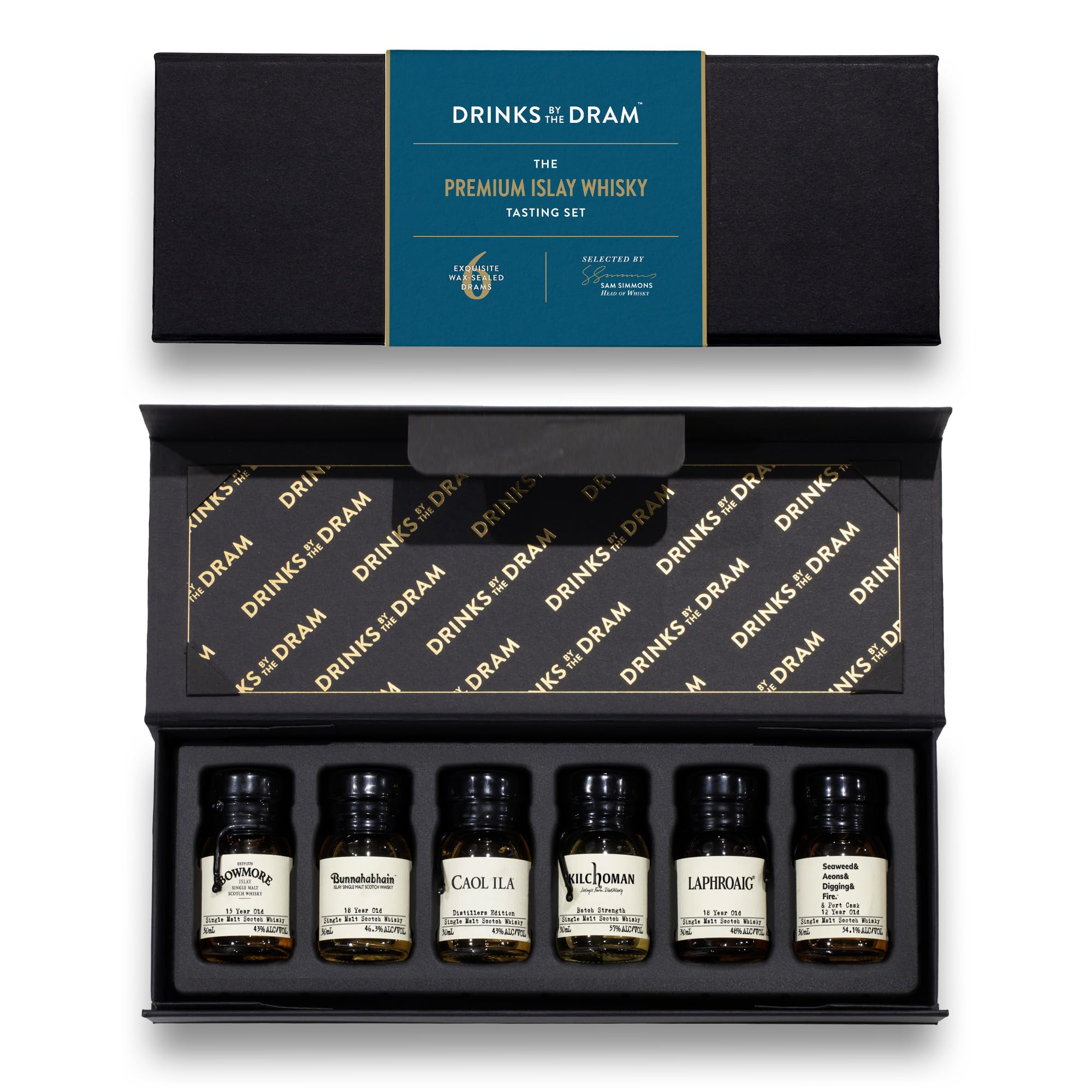 Drinks By The Dram The Premium Islay Whisky 6 Dram Tasting Set Whisky Tasting Set