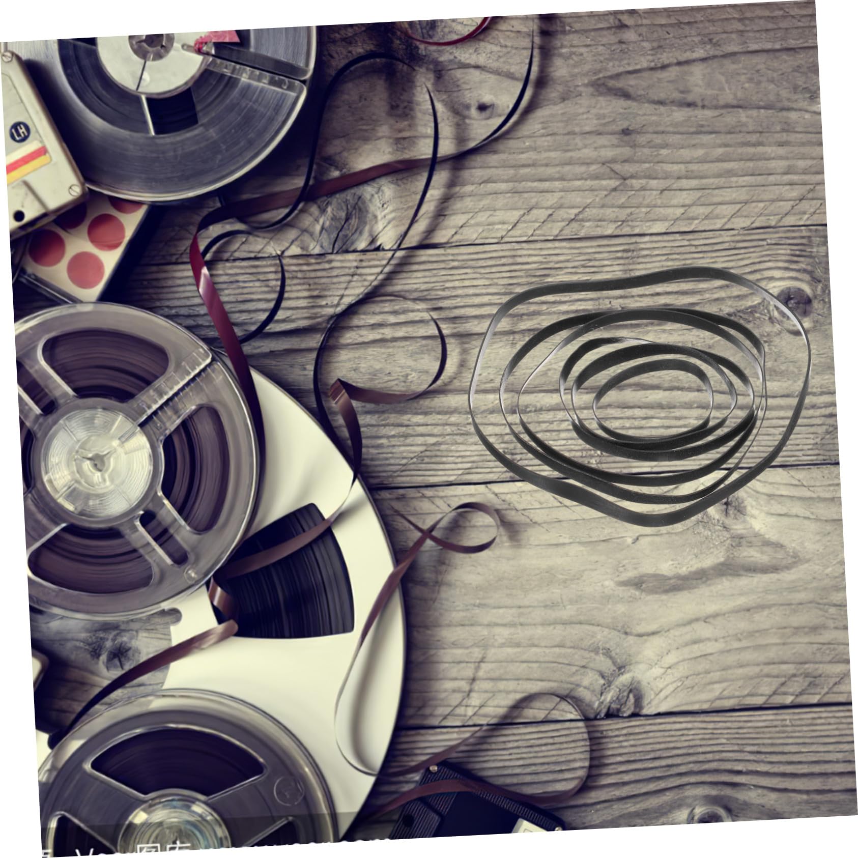50 pezzi Cinghie Piatti Quadrate in Gomma per Registratore Cassette Cinghie Ricambio Resistenti per Lettori Nastro Dvd e CD Drive Antiusura e Trascinamento Ottimale Compatibili