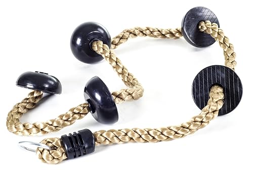 Squirrel Products 6.5 ft Climbing Rope with Platforms - Swing