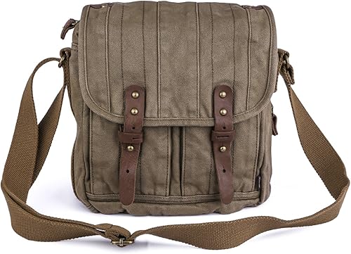 Gootium Bolso bandolera de lona - Bolso bandolera pequeño Bolso de hombro vintage