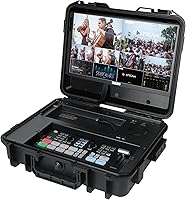 Osee GoStream Duet Kit: All-in-One Pro Live Streaming Switcher with 14" Monitor, 4 HDMI/SDI Inputs, NDI, Recorder & Player