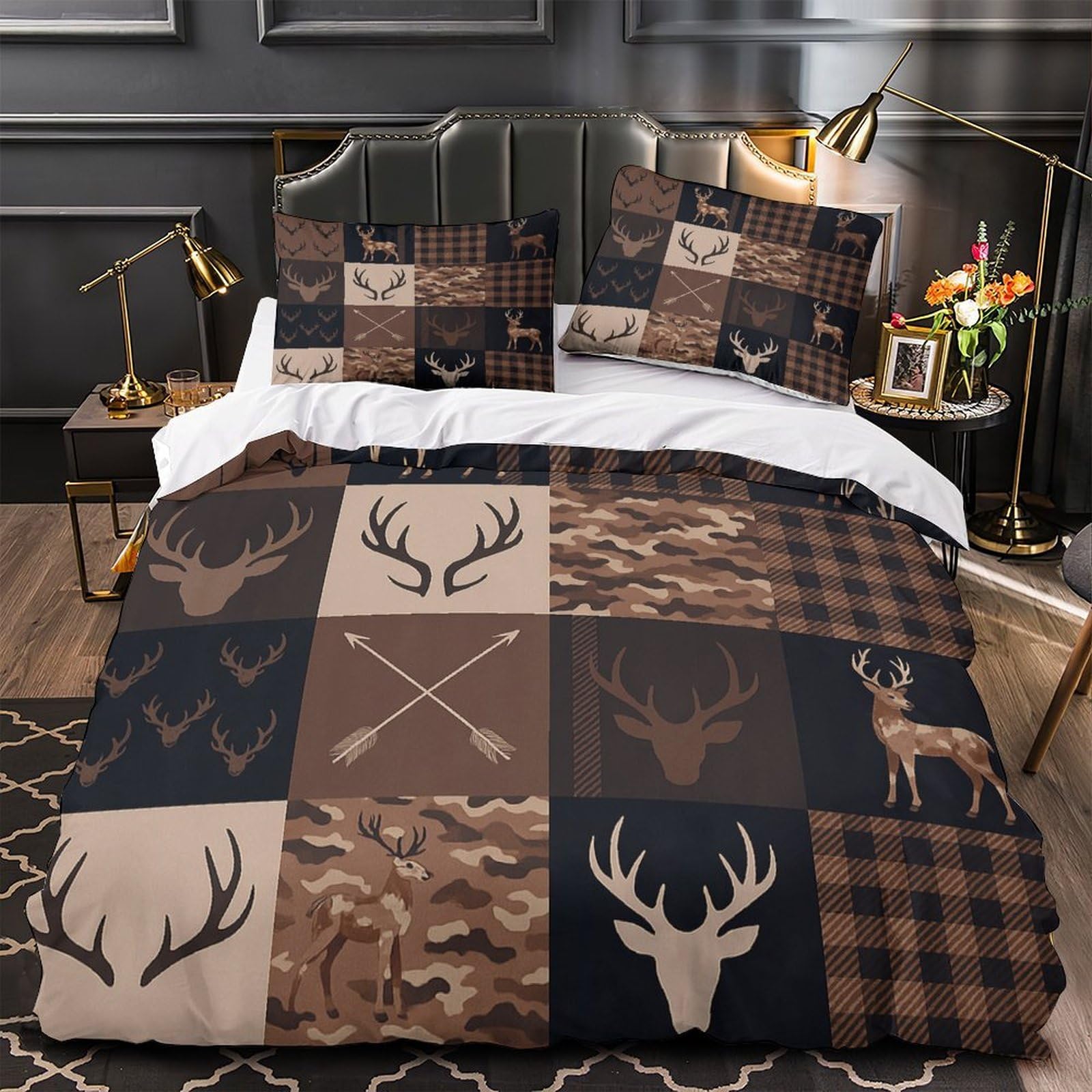Housse de couette 3D fléchettes ultra douce avec fermeture éclair pratique 200x200