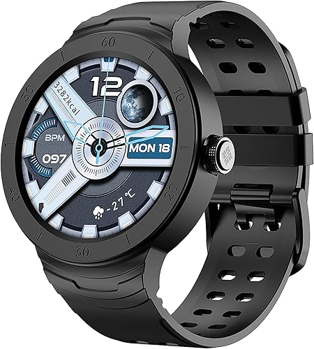 Reloj inteligente para hombres y mujeres (respuestahacer llamadas), rastreador de actividad física con monitor de frecuencia cardíaca, monitor de