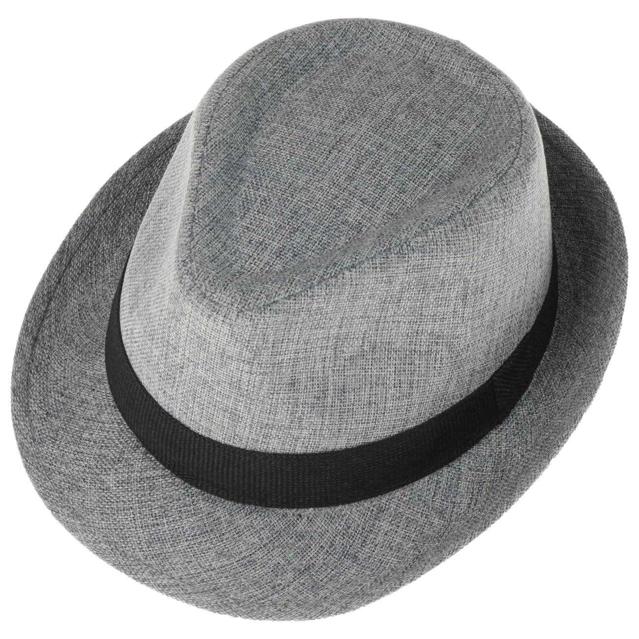 LIPODO Melange Trilby Cappello Fedora Screziato con Fascia in Tessuto Unisex Primavera Estate