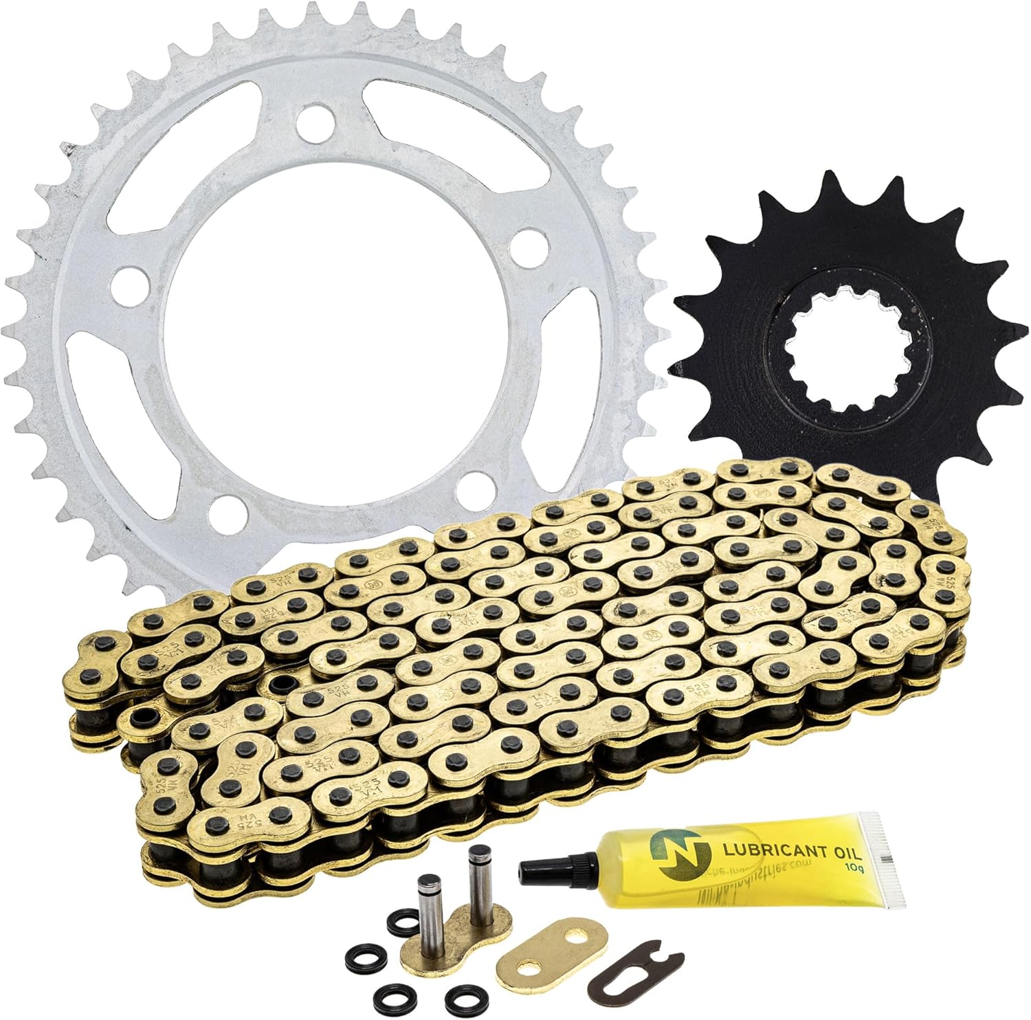 NICHE Drive Sprocket Chain Combo for Honda Rebel 1100 Front 16 Rear 42 Tooth 525 X-Ring 120 Links