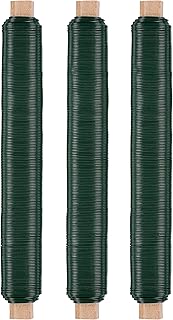 Nordstern® Alambre para flores (3 unidades, diámetro de 0,65 mm, longitud 38), color verde