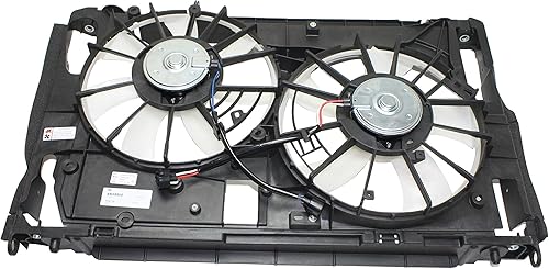 Evan-Fischer - Conjunto de cubierta de ventilador de radiador compatible con Toyota RAV-4 09-12 3.5L Dual USA Built disponible en Yaxa Colombia