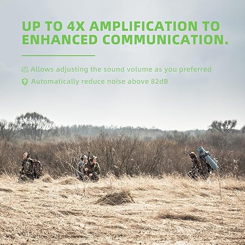 Miniatura 3 de PROHEAR Protección auditiva electrónica para disparar con amplificación de sonido 4X, orejeras de protección auditiva con rango de pistola,