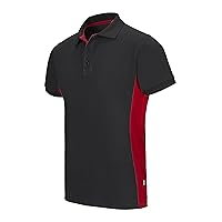 VELILLA - Polo Bicolore a Maniche Corte 180 g/m2 105504 Uomo, Nero e Rosso