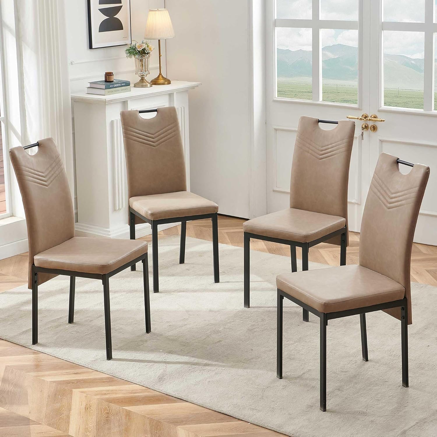 Amazon.com - Homedot Dining Chairs Set of 4, Modern Home Kitchen Chairs ...