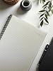 60 Leaf Notepad with Ripstop Waterproof Spiral with Transparent Cover in A4 Size, Ideal for Office, Planner (Striped)