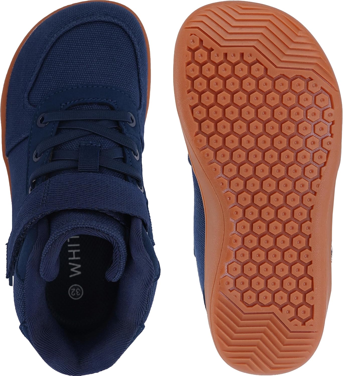 WHITIN High Top Boys/Girls Wide Barefoot Shoes + Zero Drop + Minimalist Sneaker for Little/Big Kids - Image 5