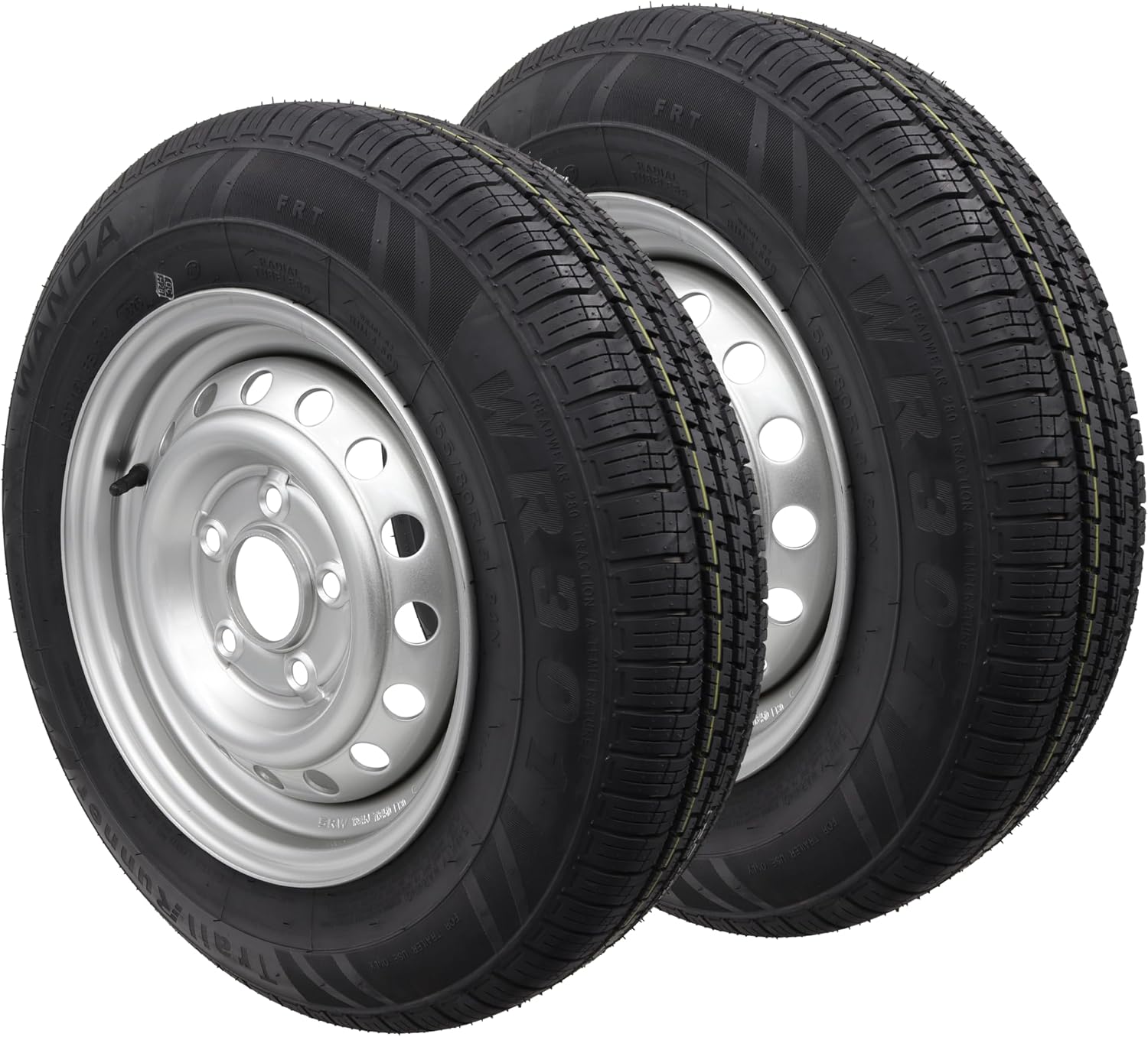 Roue complète remorque 155/80 R13 84N - 5 trous
