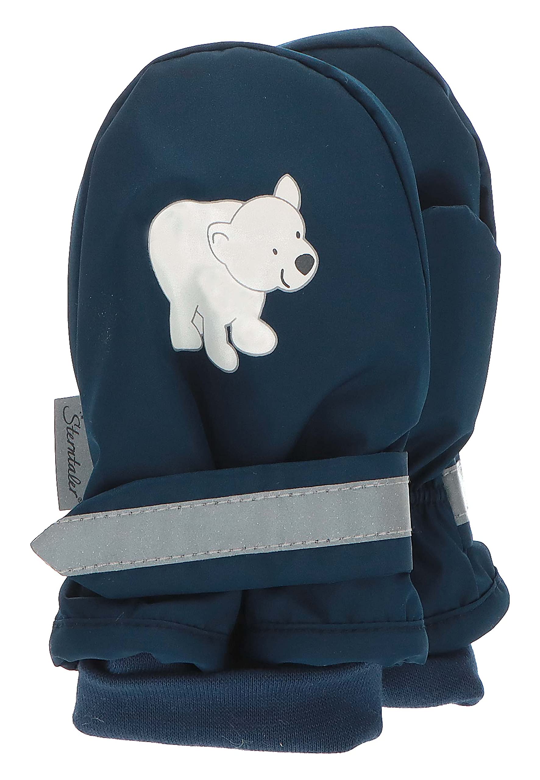 Sterntaler Unisex Kinder Fäustlinge mit Daumen Eisbär Fäustlinge (2er Pack)